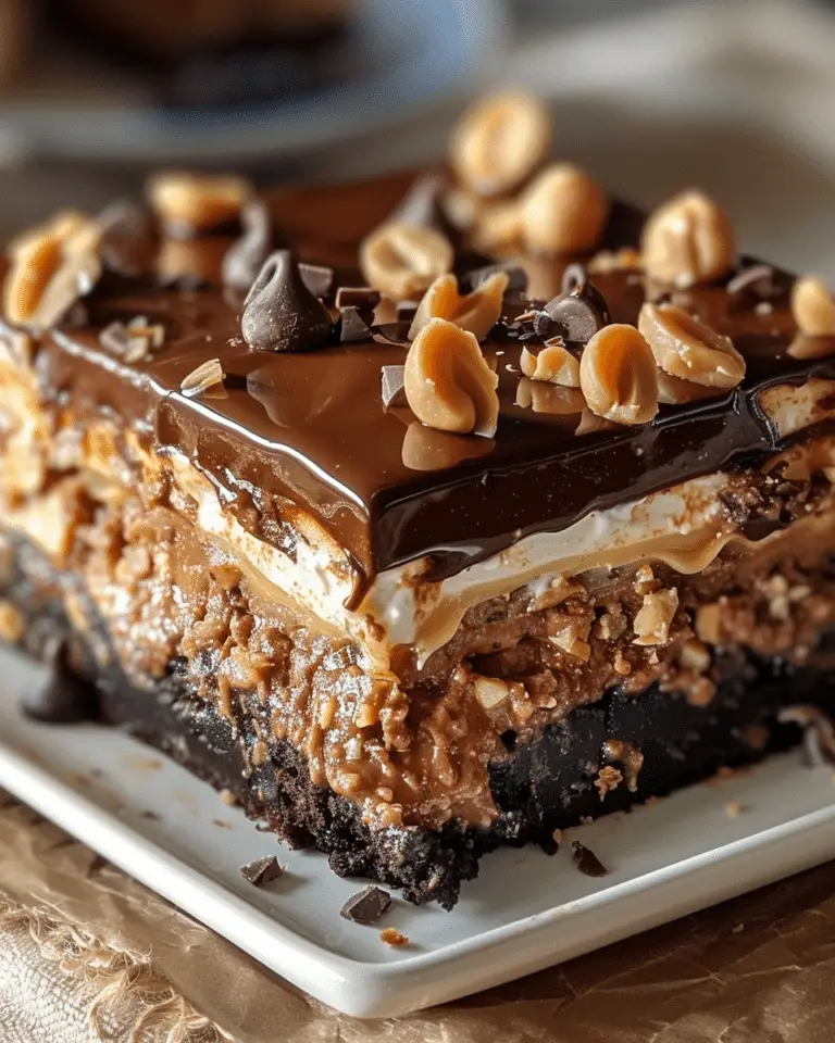 Chocolate Peanut Butter Lasagna