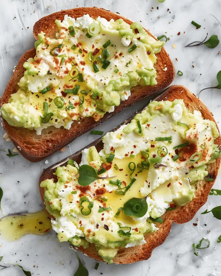 Creamy Cottage Cheese Avocado Toast