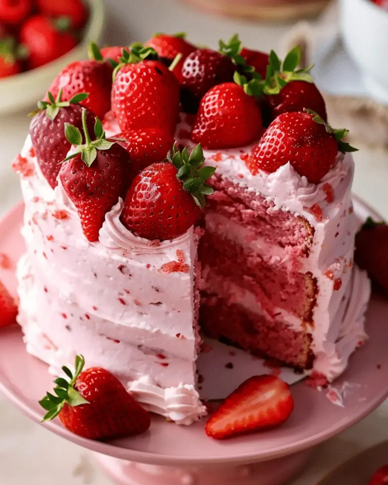 Double Strawberry Cake