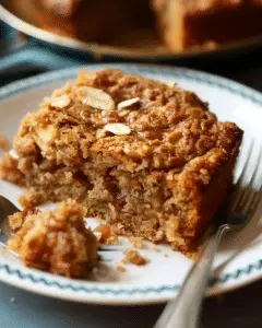 Healthy Breakfast Oatmeal Apple Cake