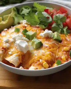 High-Protein Cottage Cheese Enchilada Bowl!