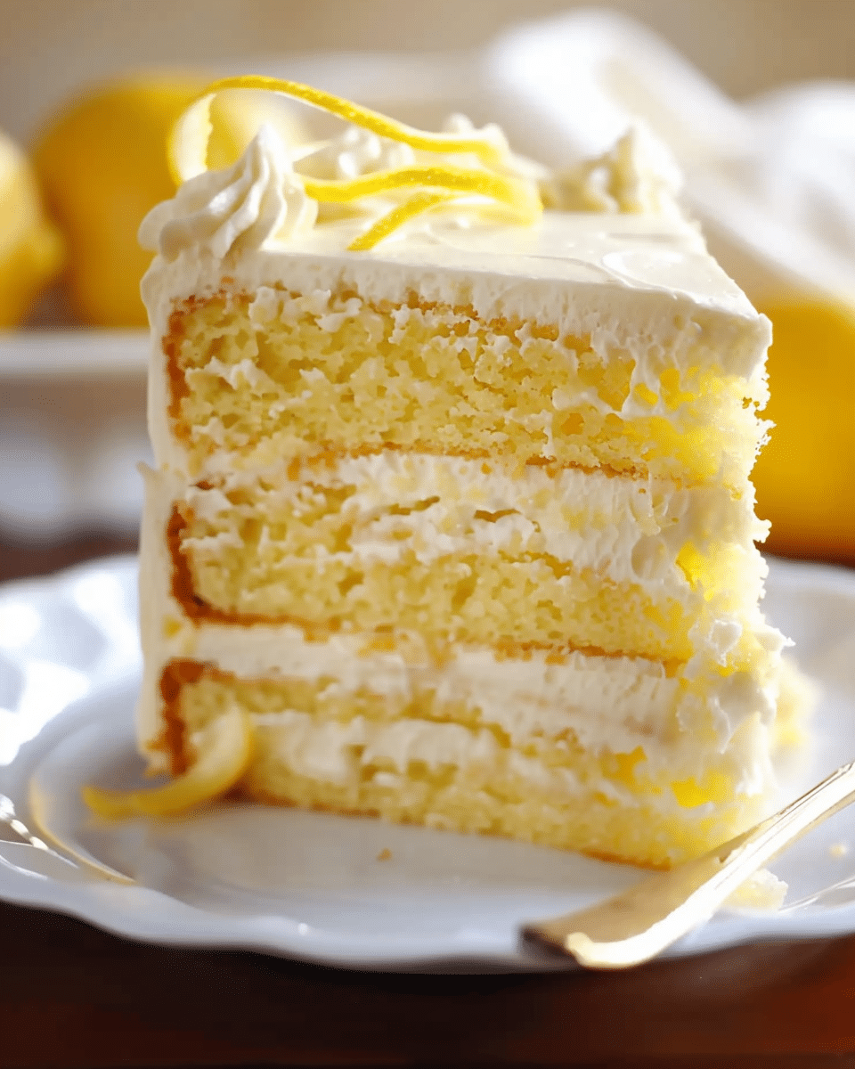 Lemon Velvet Cake with Lemon Cream Cheese Frosting