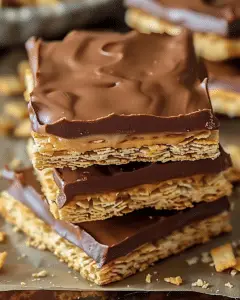 No-Bake Buckeye Graham Crackers
