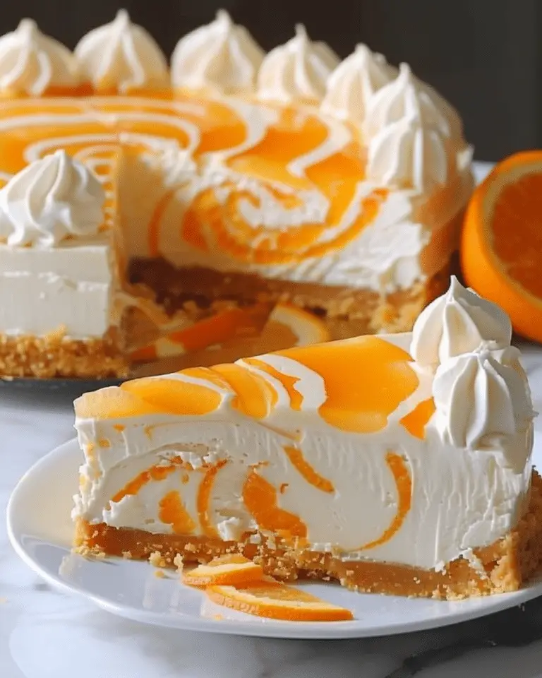No-Bake Orange Creamsicle Cheesecake