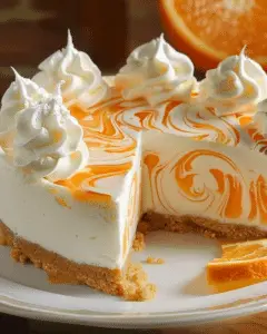 No-Bake Orange Creamsicle Cheesecake
