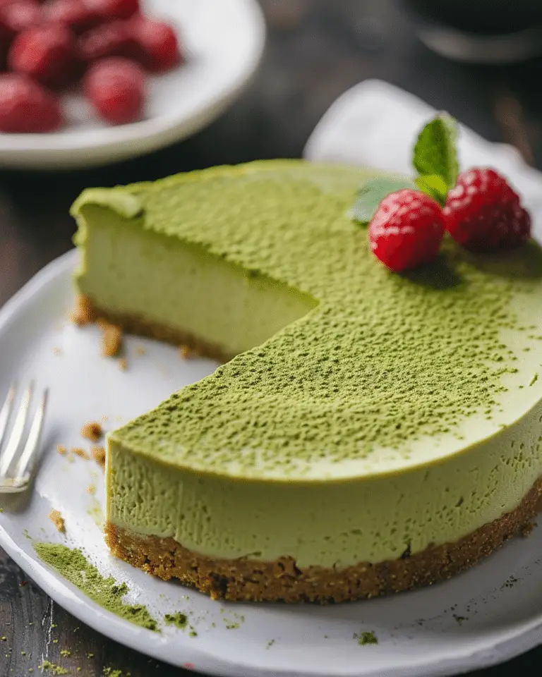 Original Matcha Japanese Cheesecake
