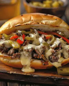 Philly Cheese Steak Burgers
