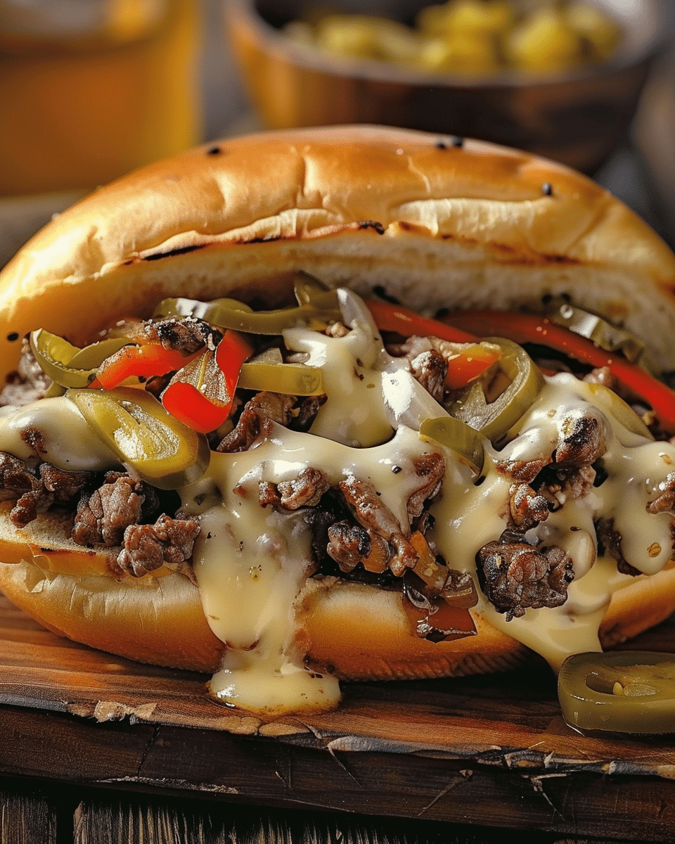 Philly Cheese Steak Burgers