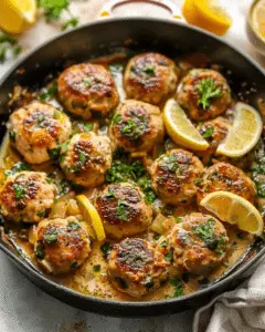 Chicken Piccata Meatballs