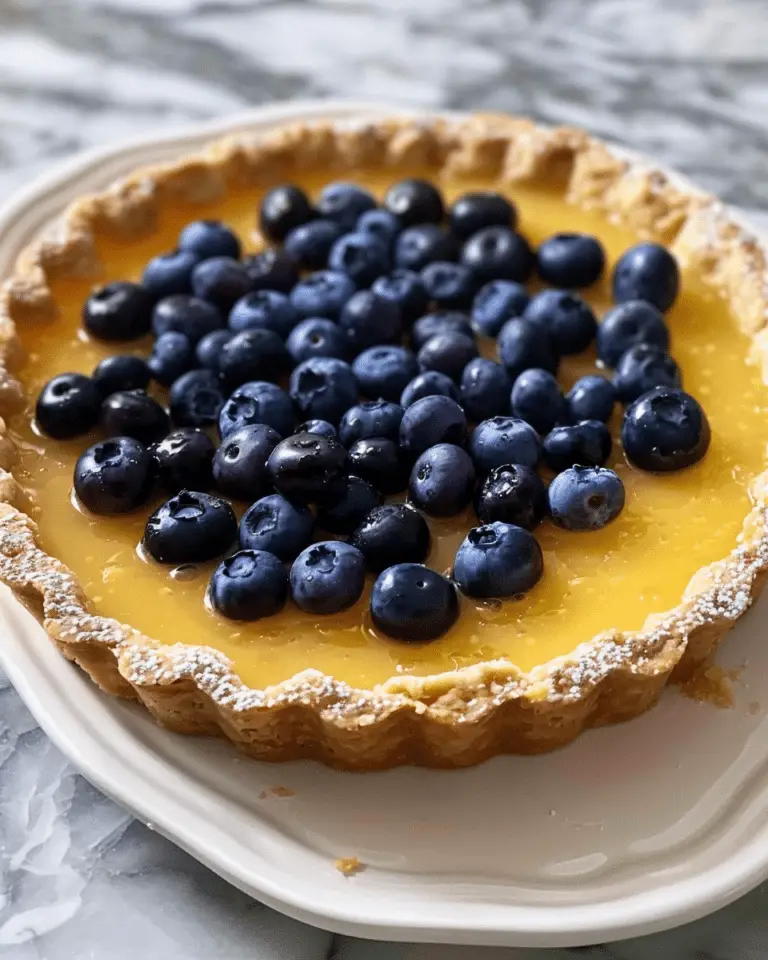 Blueberry Lemon Curd Tart