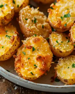 Crispy Parmesan Garlic Potatoes