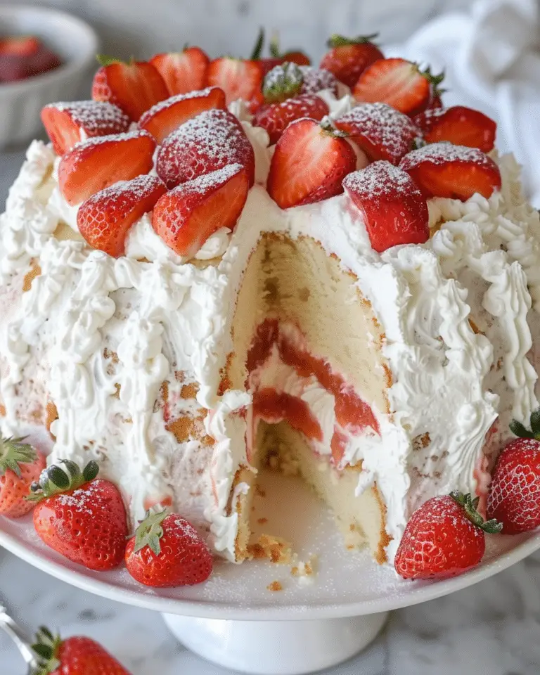 Strawberry Angel Cake