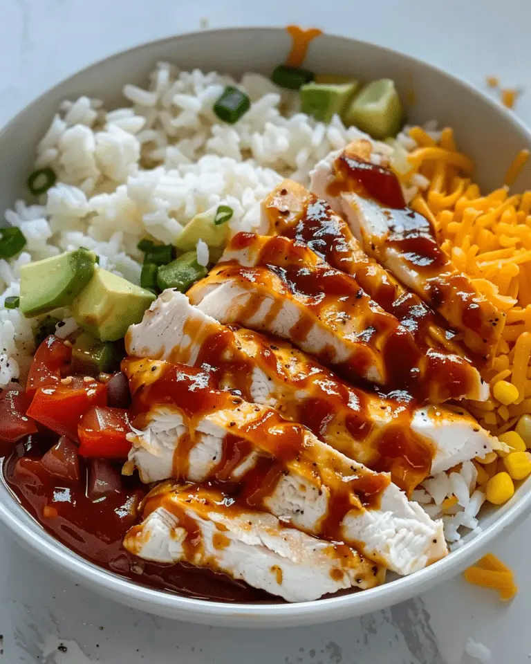 Quick Cottage Cheese BBQ Chicken Bowl