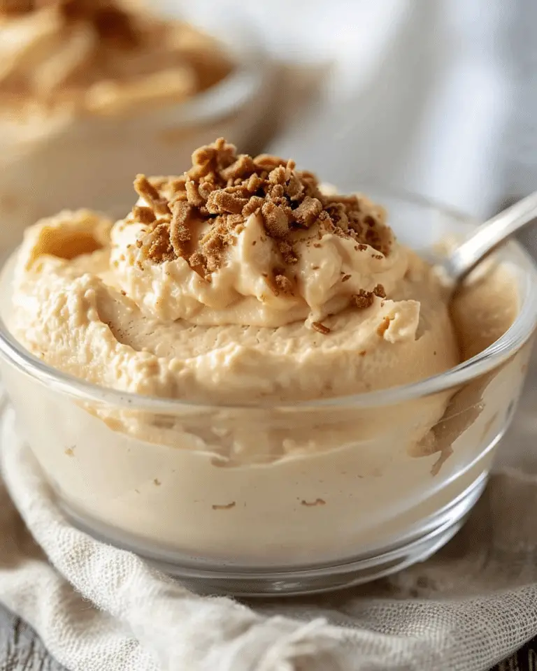 Healthy Cottage Cheese Peanut Butter Mousse