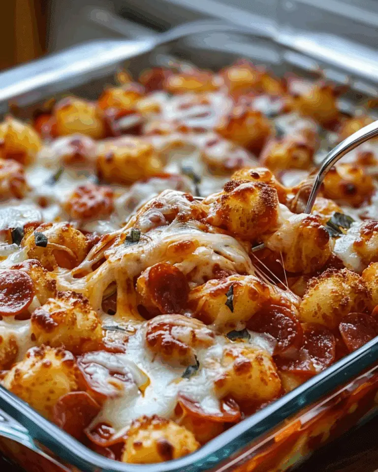 Tater Tot Pizza Casserole