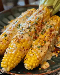 Cheesy Garlic Butter Corn on the Cob