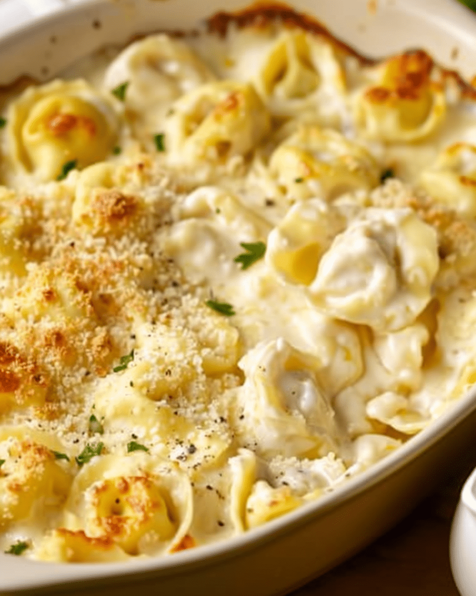 Alfredo Tortellini Bake