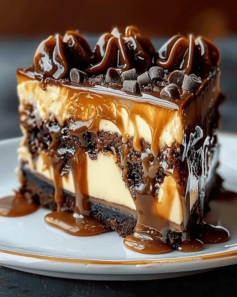 Caramel Brownie Cheesecake