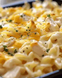 Cheesy Chicken Noodle Casserole