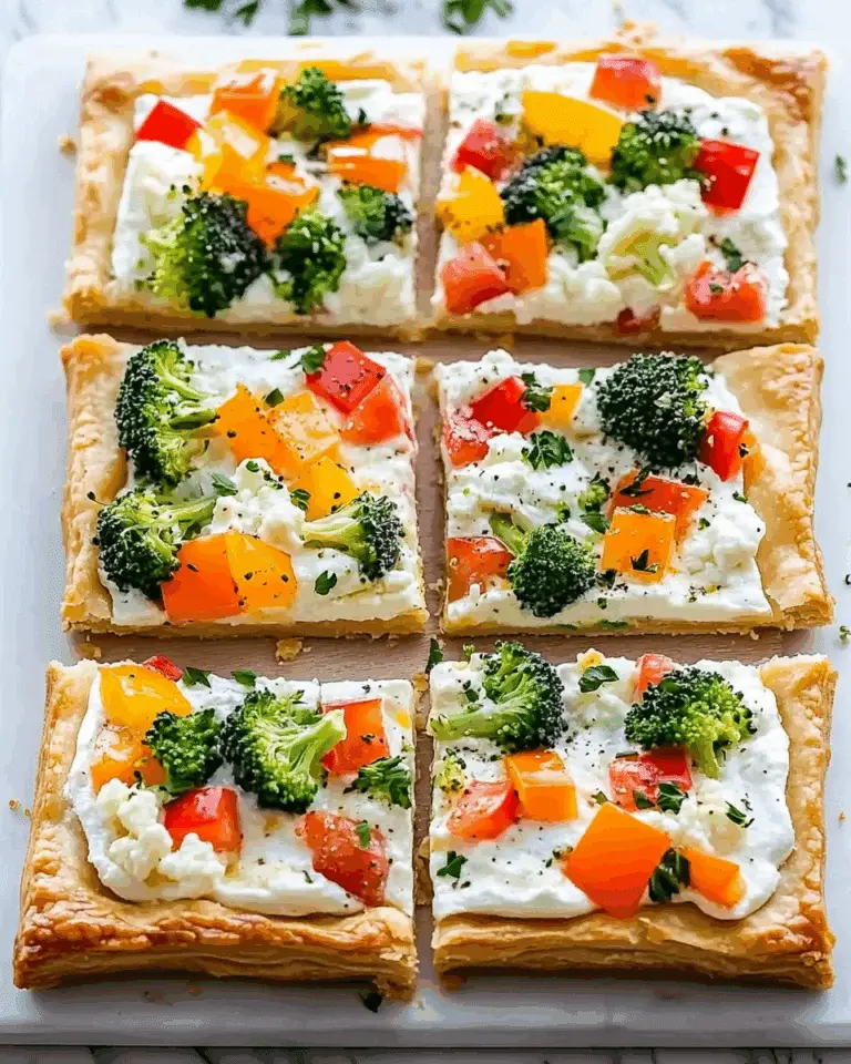 Crescent Roll Veggie Pizza With Cream Cheese