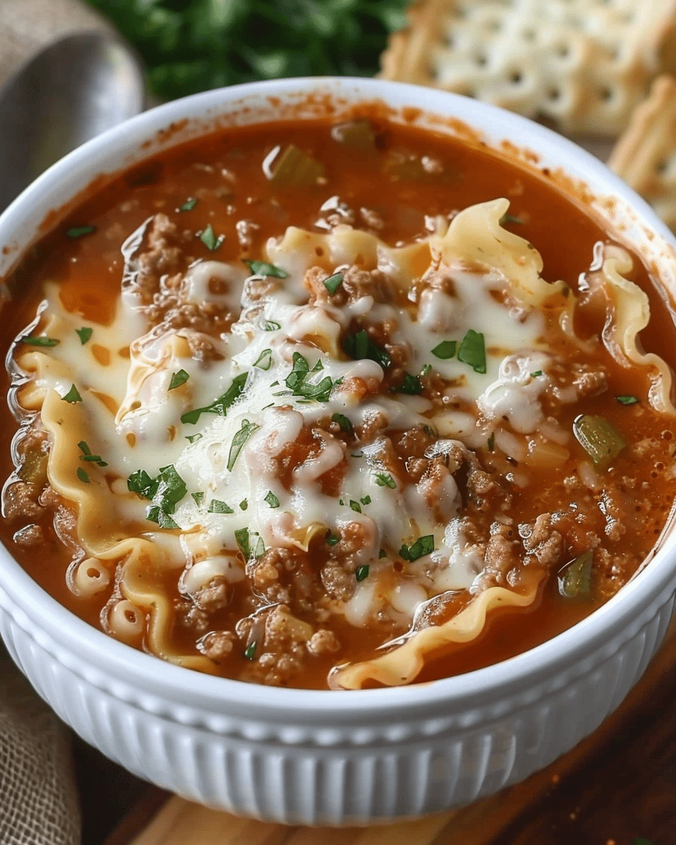 Crock Pot Lasagna Soup