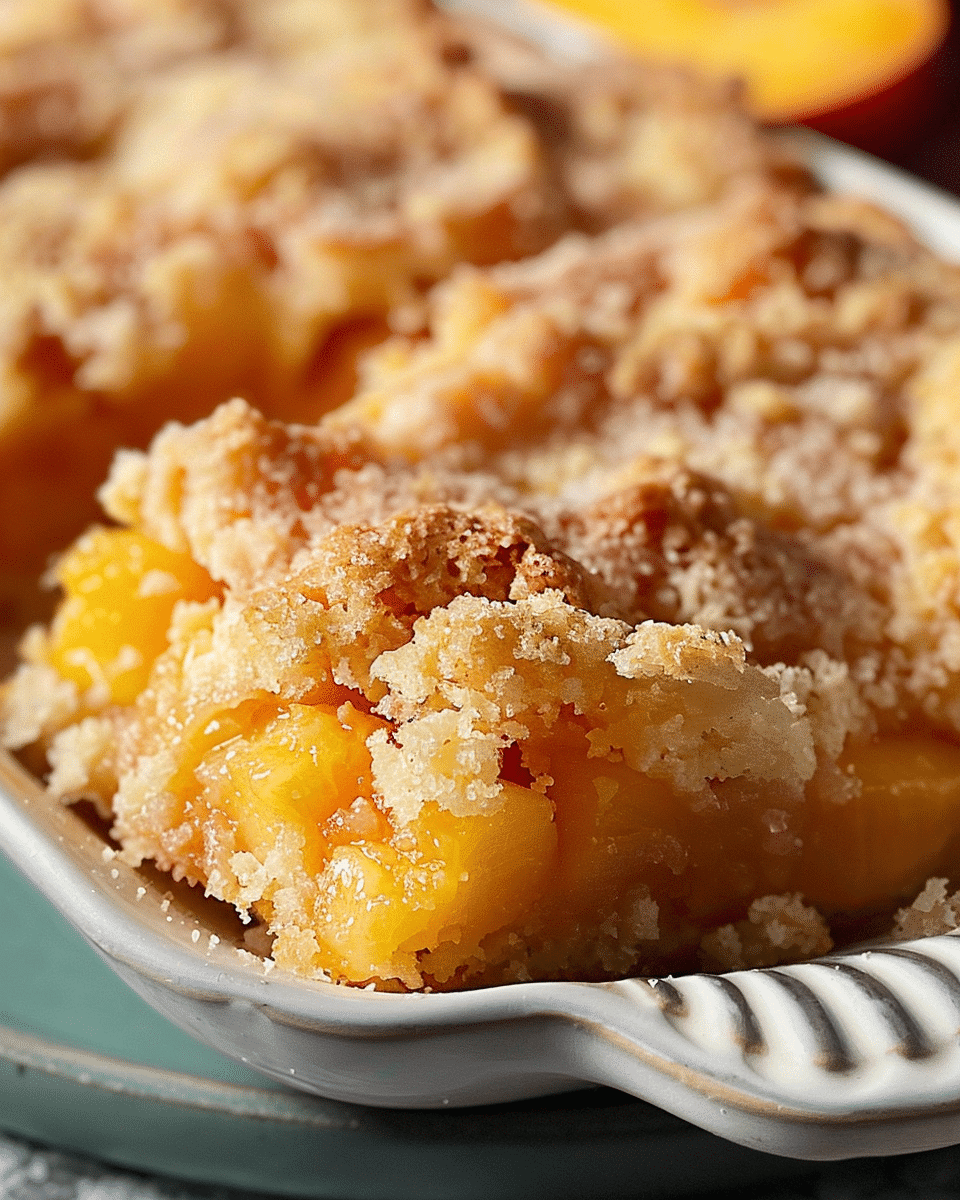 Easy Peach Dump Cake