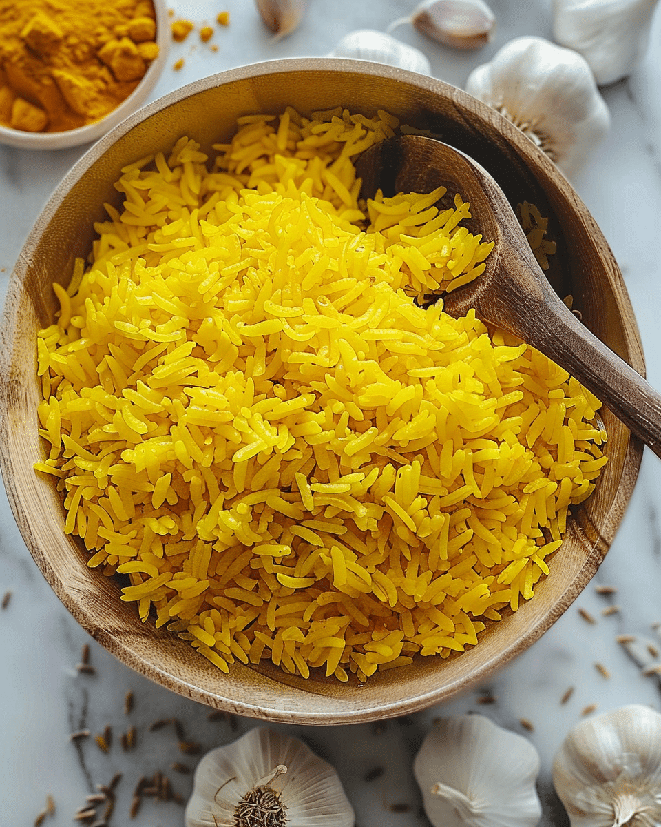 Garlic Turmeric Rice