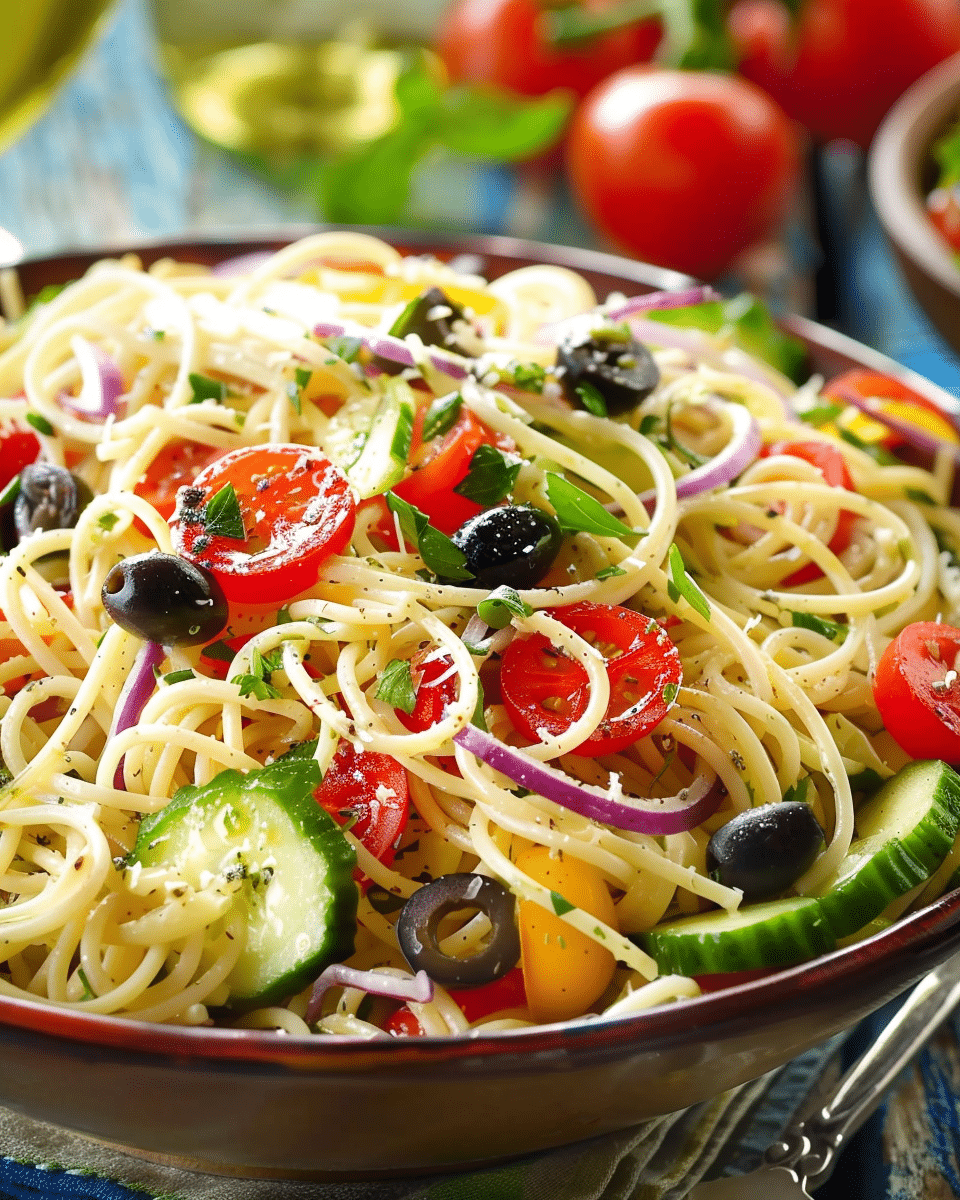 Italian Spaghetti Salad Sensation