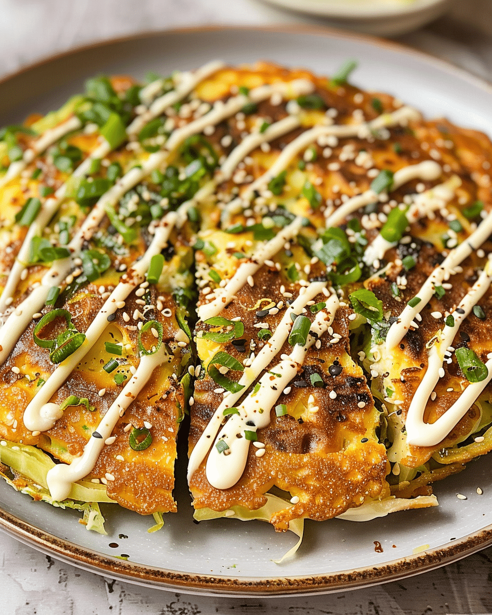 Okonomiyaki: Japanese Cabbage Pancake