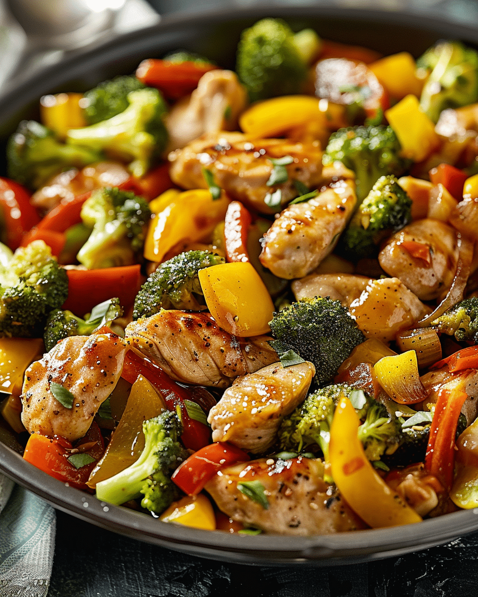 Healthy Chicken and Vegetables Skillet