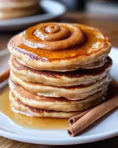 Cinnamon Roll Pancakes {Paleo, GF} Recipe