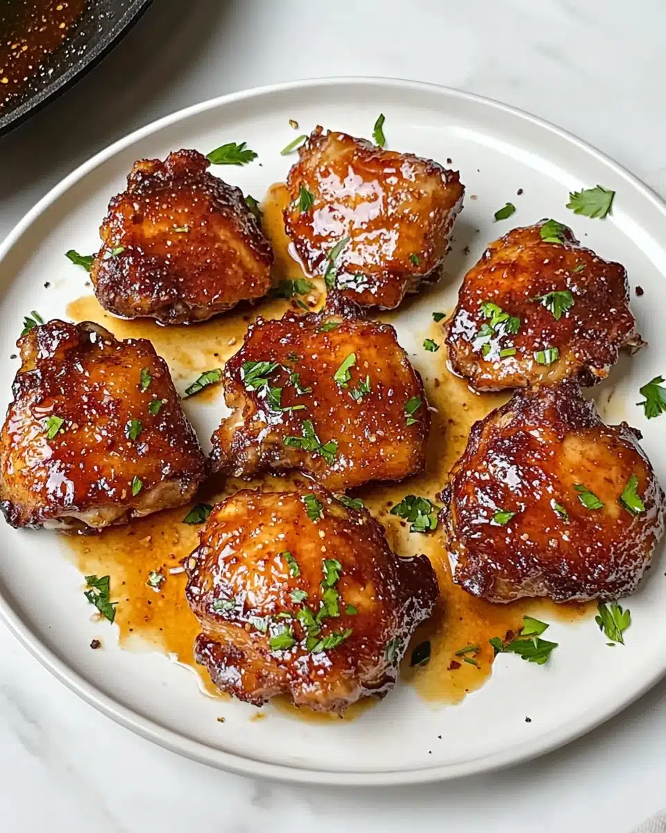 Honey Garlic Chicken Thighs Recipe