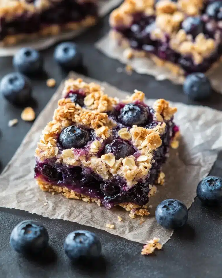 Blueberry Oatmeal Bars Recipe