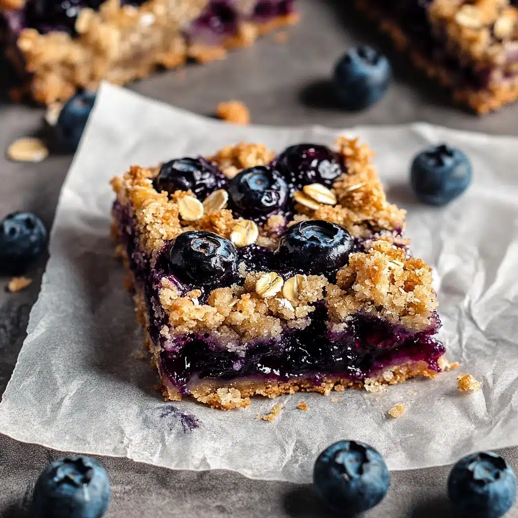 Blueberry Oatmeal Bars Recipe - Recipe Image