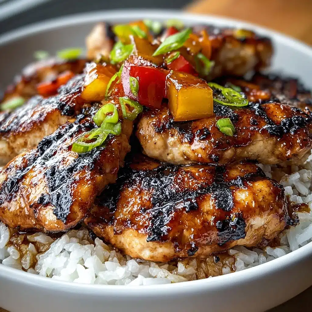 Grilled pineapple chicken recipe 6 2 pounds chicken thighs or breasts, boneless and skinless Recipe - Recipe Image