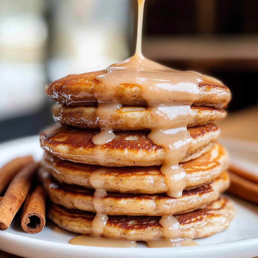 Cinnamon Roll Pancakes Recipe 6 Cinnamon Roll Pancakes {Paleo, GF} Recipe - Recipe Image