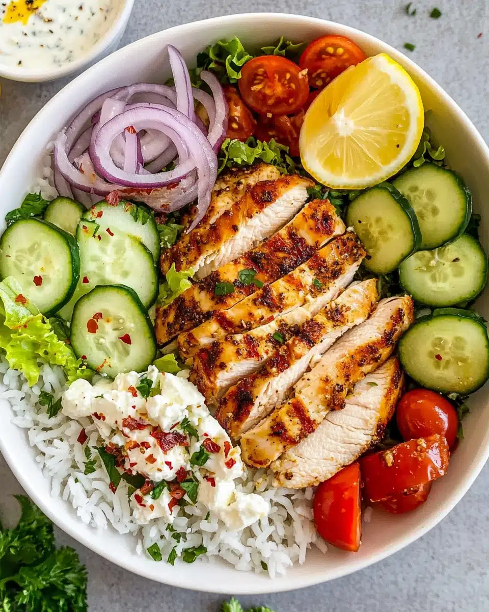 Greek Chicken Bowls Recipe
