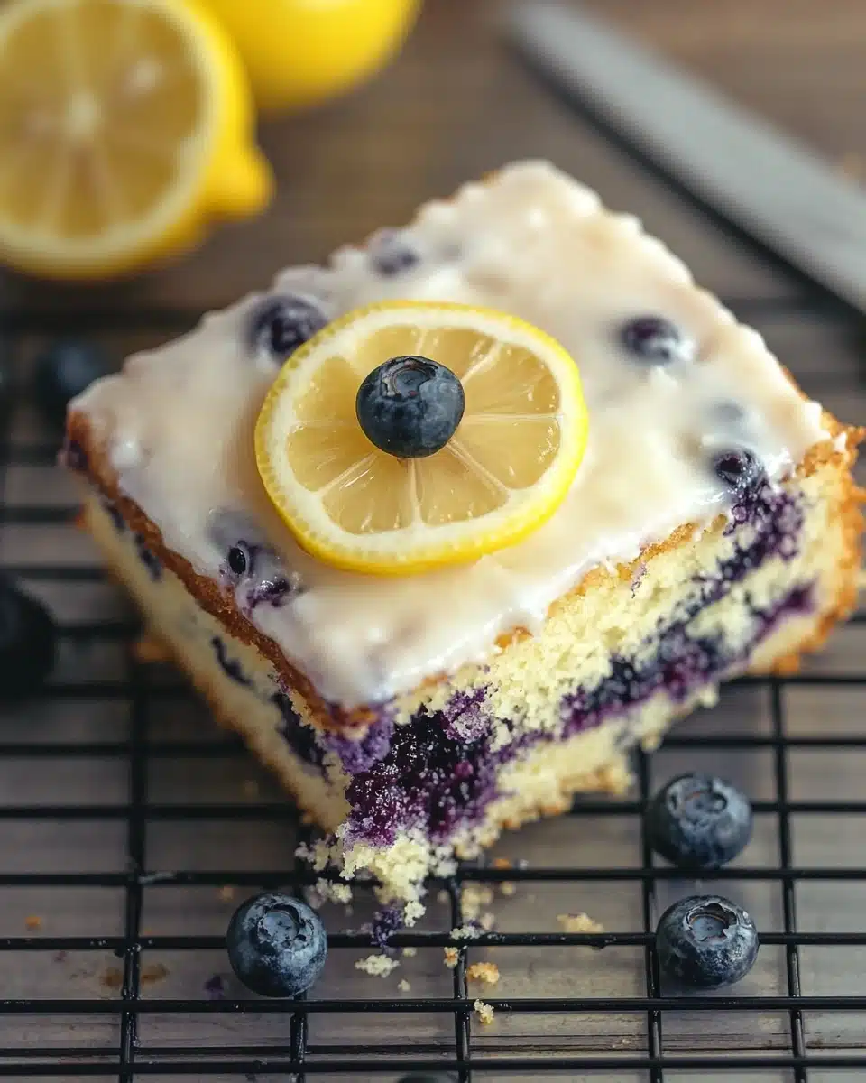 Lemon Blueberry Sheet Cake Recipe