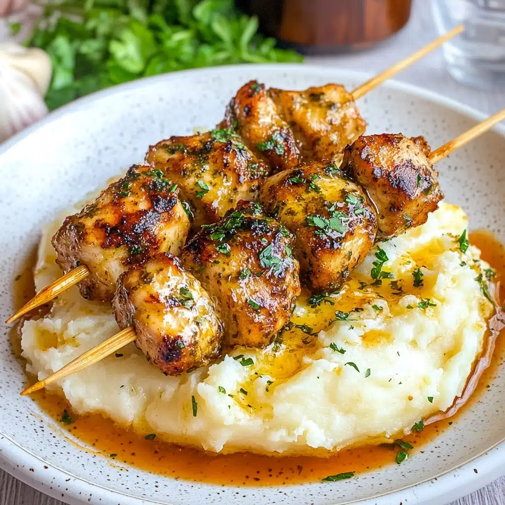 Air Fryer Garlic Parmesan Chicken Skewers 6 Air Fryer Garlic Parmesan Chicken Skewers (+Video) Recipe - Recipe Image