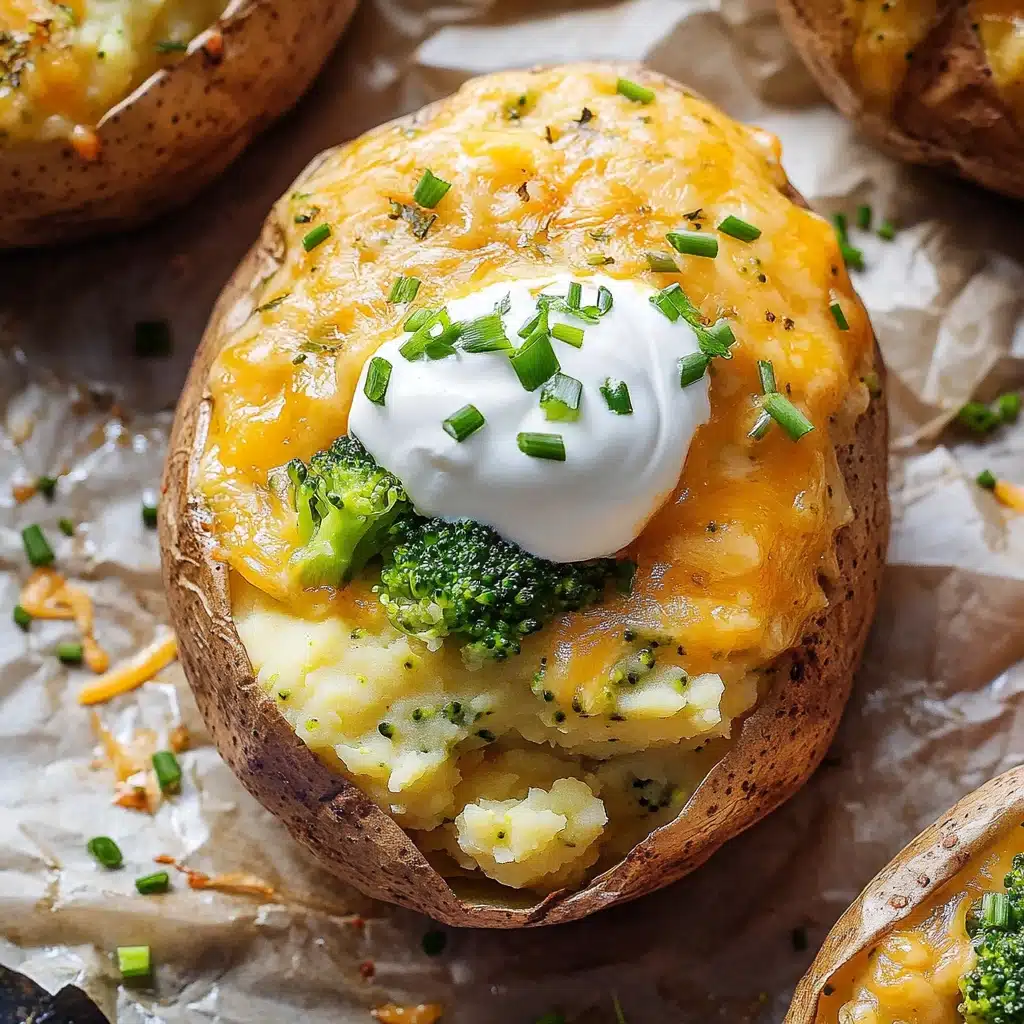 Broccoli and Cheddar Twice-Baked Potatoes Recipe 5 Broccoli and Cheddar Twice-Baked Potatoes Recipe - Recipe Image