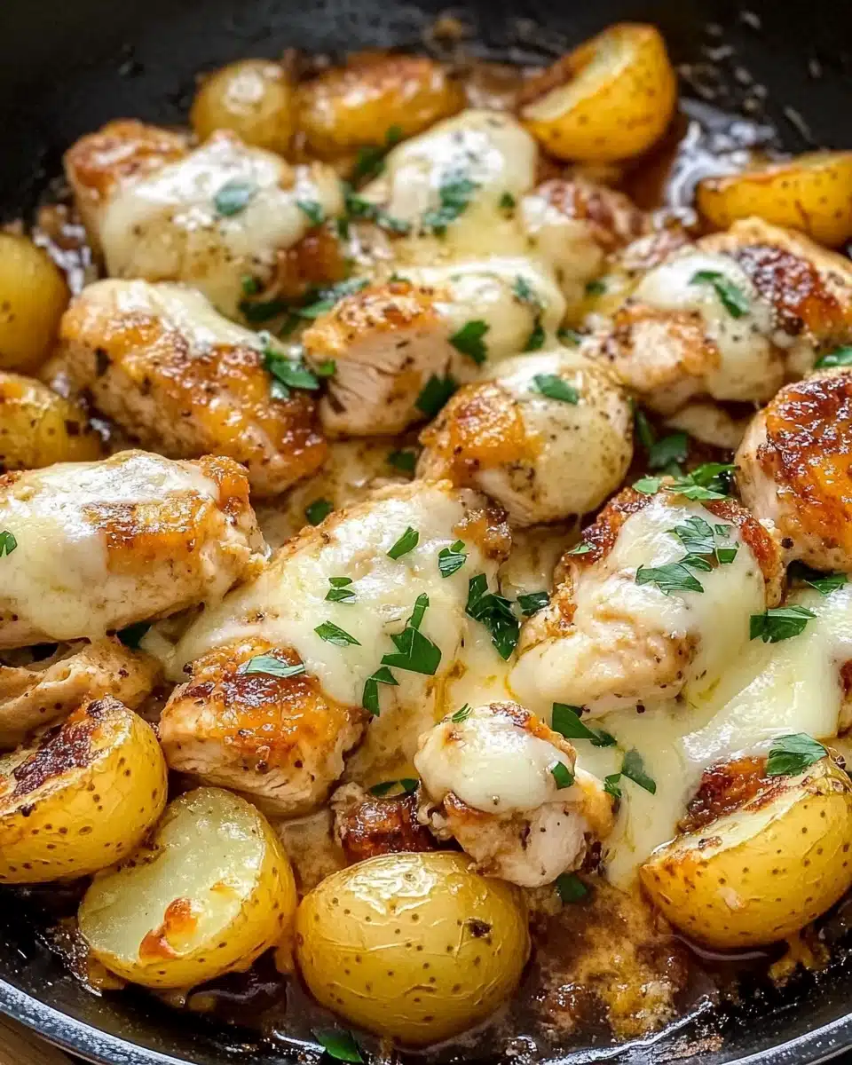 Garlic Parmesan Chicken and Potatoes (One-Pan Dinner) 5 Garlic Parmesan Chicken and Potatoes (One-Pan Dinner) Recipe - Recipe Image