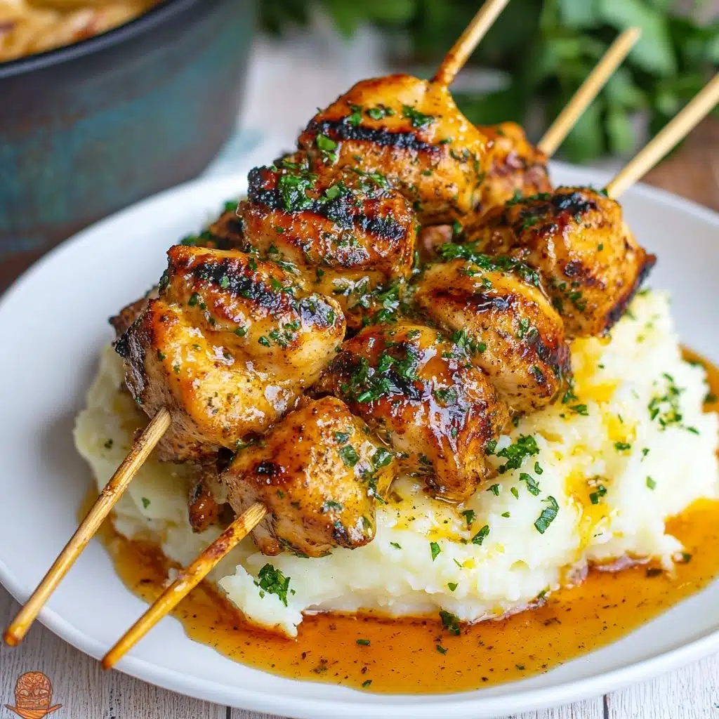 Air Fryer Garlic Parmesan Chicken Skewers 5 Air Fryer Garlic Parmesan Chicken Skewers (+Video) Recipe - Recipe Image