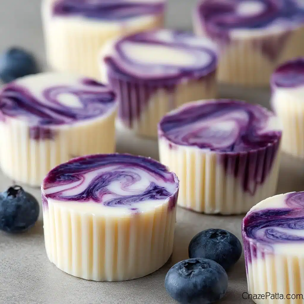 Blueberry Swirl Yogurt Bites Recipe 6 Blueberry Swirl Yogurt Bites Recipe - Recipe Image