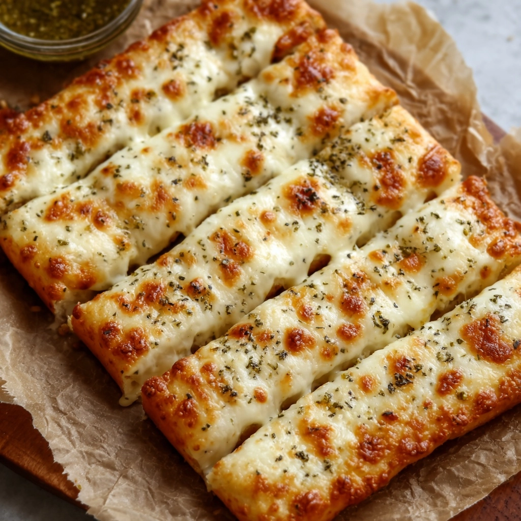 Homemade Cheesy Breadsticks 6 Homemade Cheesy Breadsticks Ingredients Recipe - Recipe Image