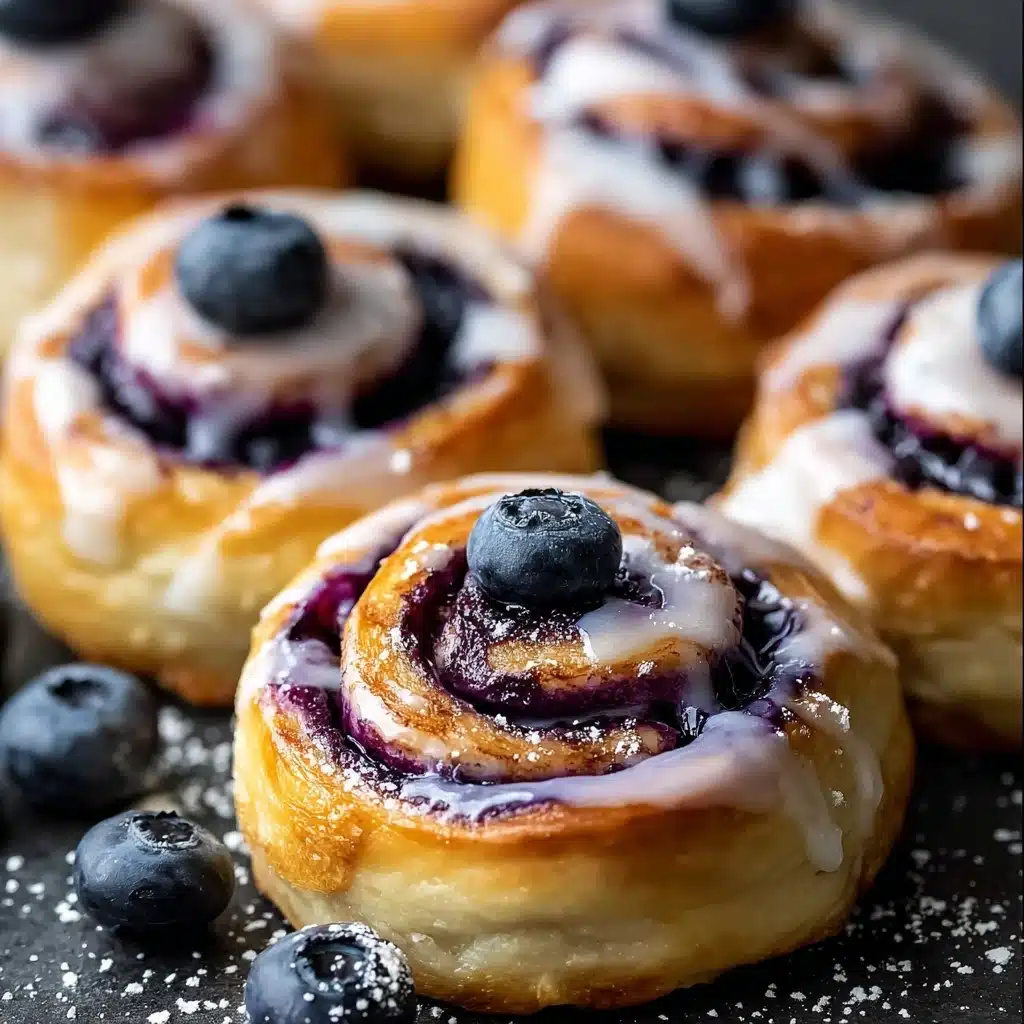 Homemade Blueberry Sweet Rolls Recipe 5 Homemade Blueberry Sweet Rolls Recipe - Recipe Image