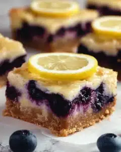 Blueberry Lemon Blondies Recipe