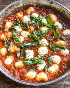 One Pot Tomato Gnocchi with Spinach Recipe