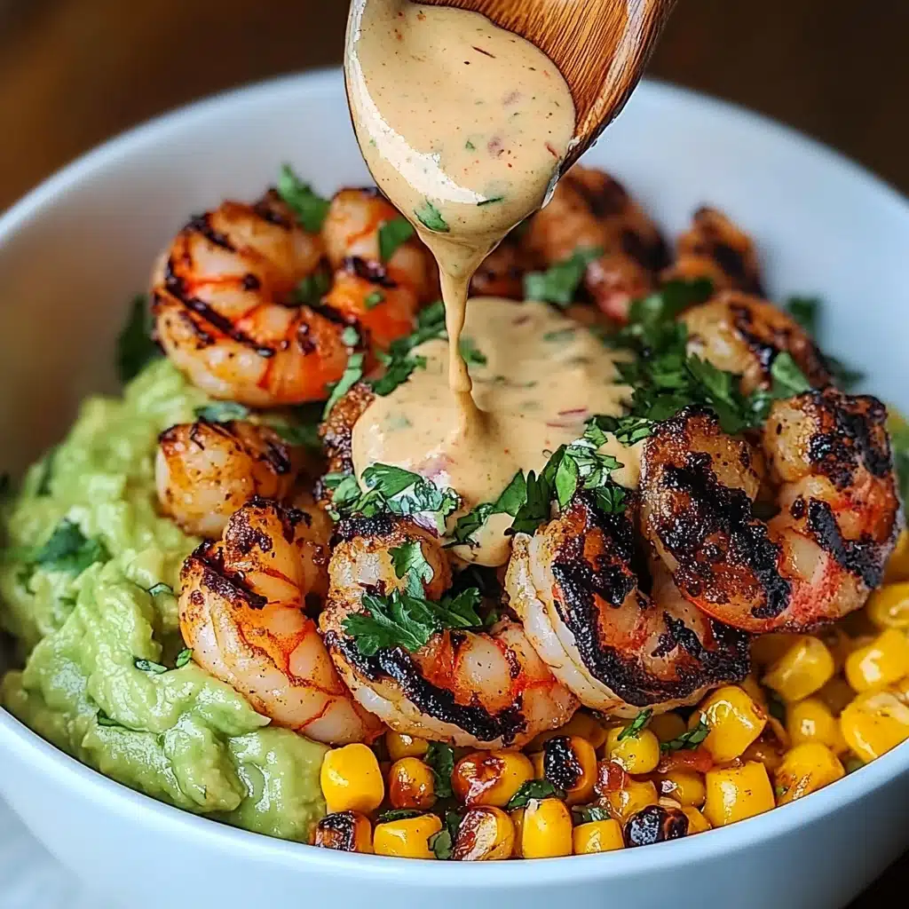 Grilled Shrimp Bowl with Avocado, Corn Salsa & Creamy Sauce Recipe 5 Grilled Shrimp Bowl with Avocado, Corn Salsa & Creamy Sauce Recipe - Recipe Image