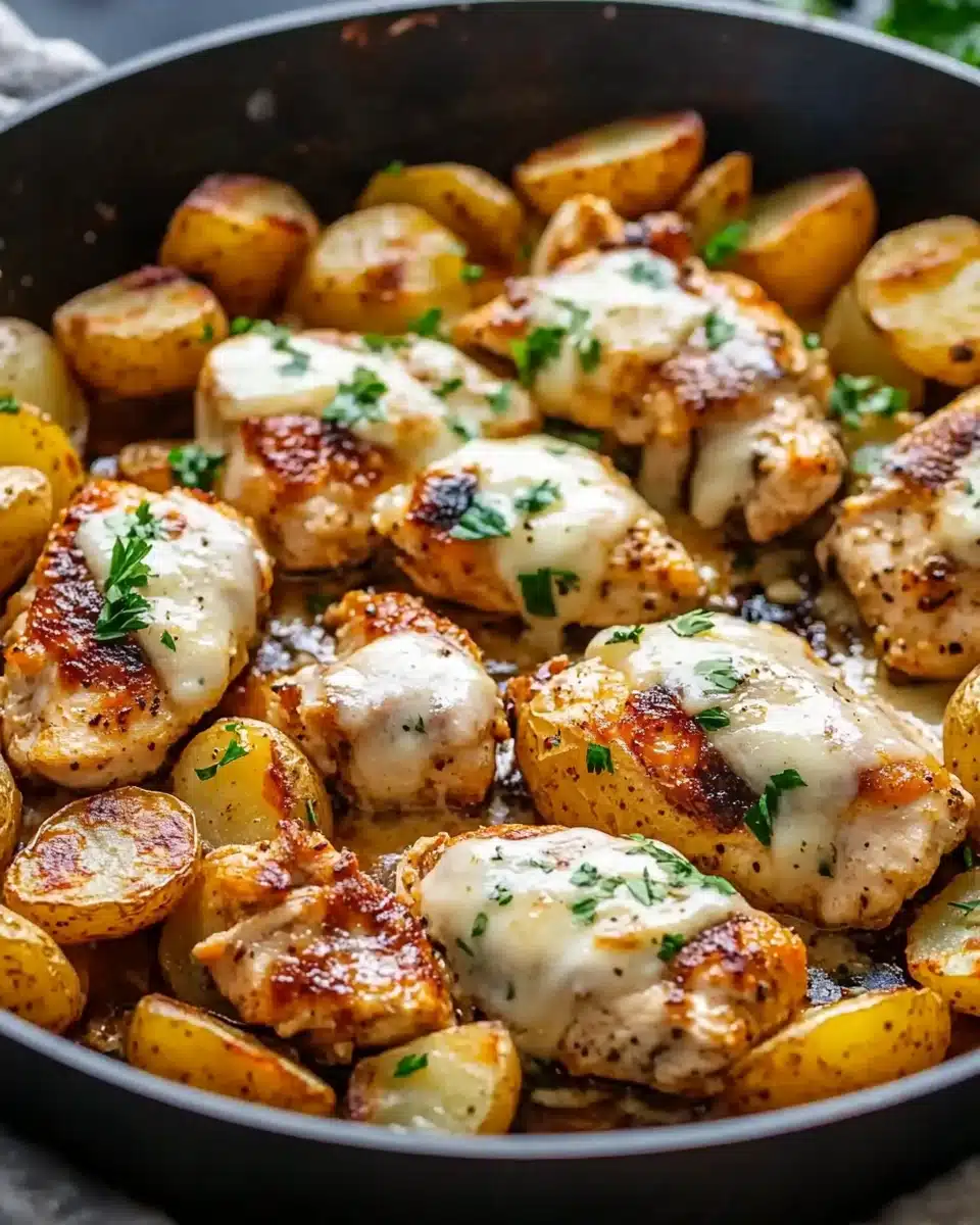 Garlic Parmesan Chicken and Potatoes (One-Pan Dinner) 6 Garlic Parmesan Chicken and Potatoes (One-Pan Dinner) Recipe - Recipe Image