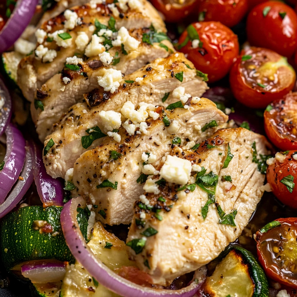 Air Fryer Greek Chicken and Veggies Recipe 6 Air Fryer Greek Chicken and Veggies Recipe - Recipe Image